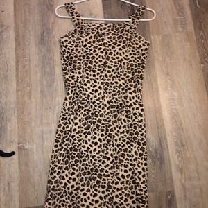 Cheetah print dress